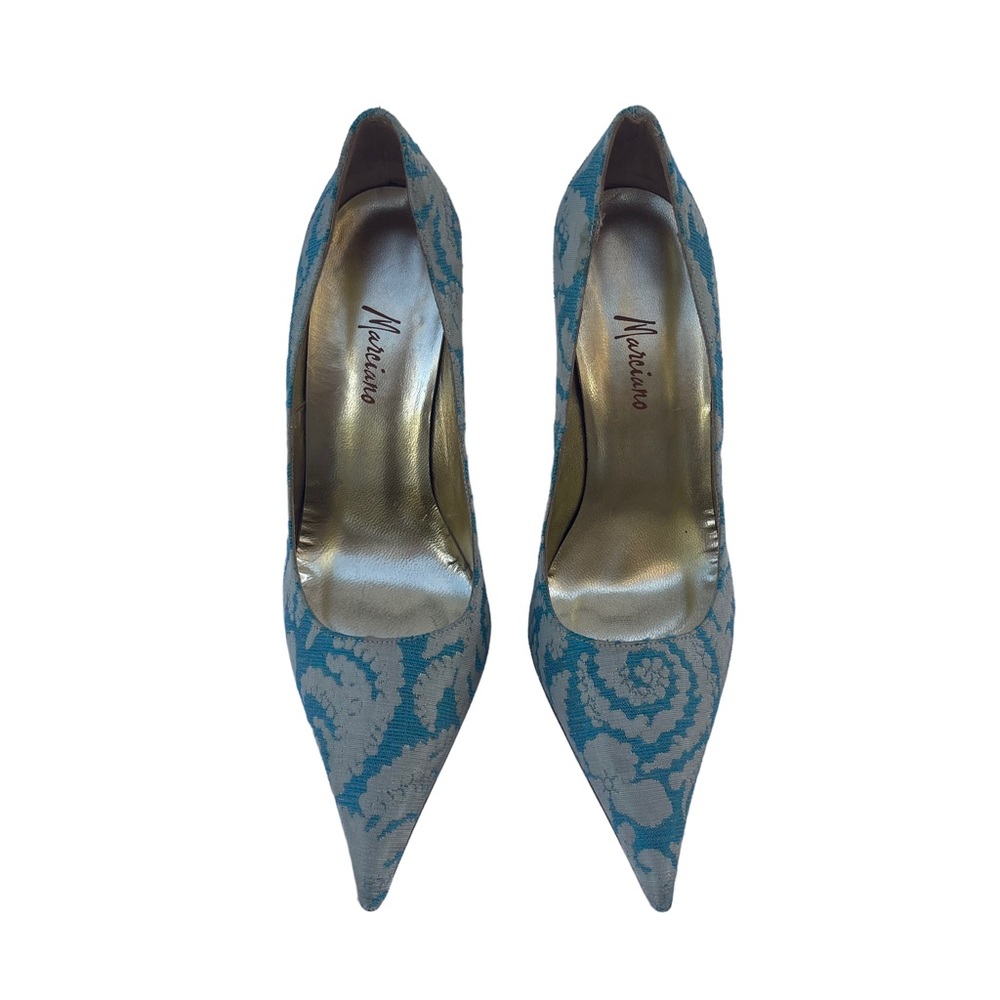 Marciano Satin Floral Print Stiletto Pumps 8.5 - Picture 4 of 9